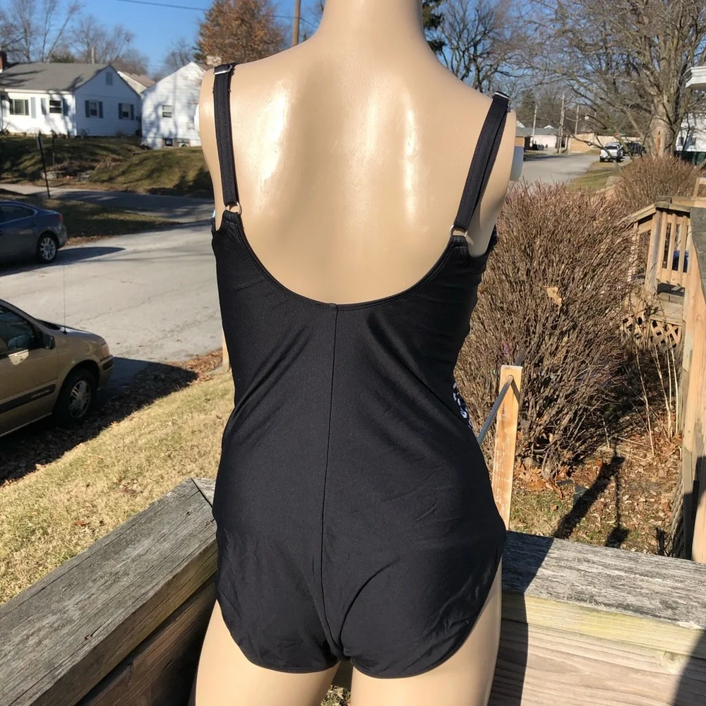 - Dana Buchman Sz 14 Leopard/Floral Print Maillot! LIKE NEW!